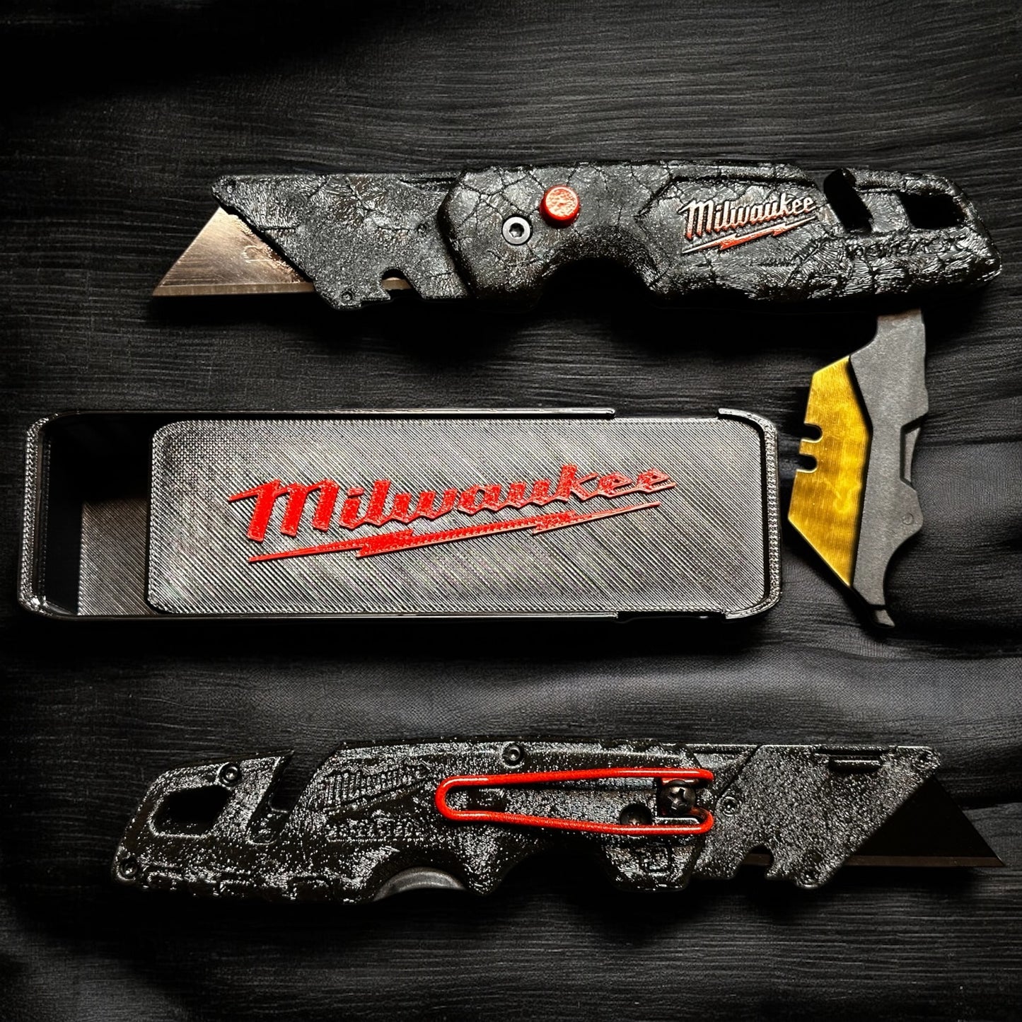 Powder Coated Custom Knives Folding Utility Knife