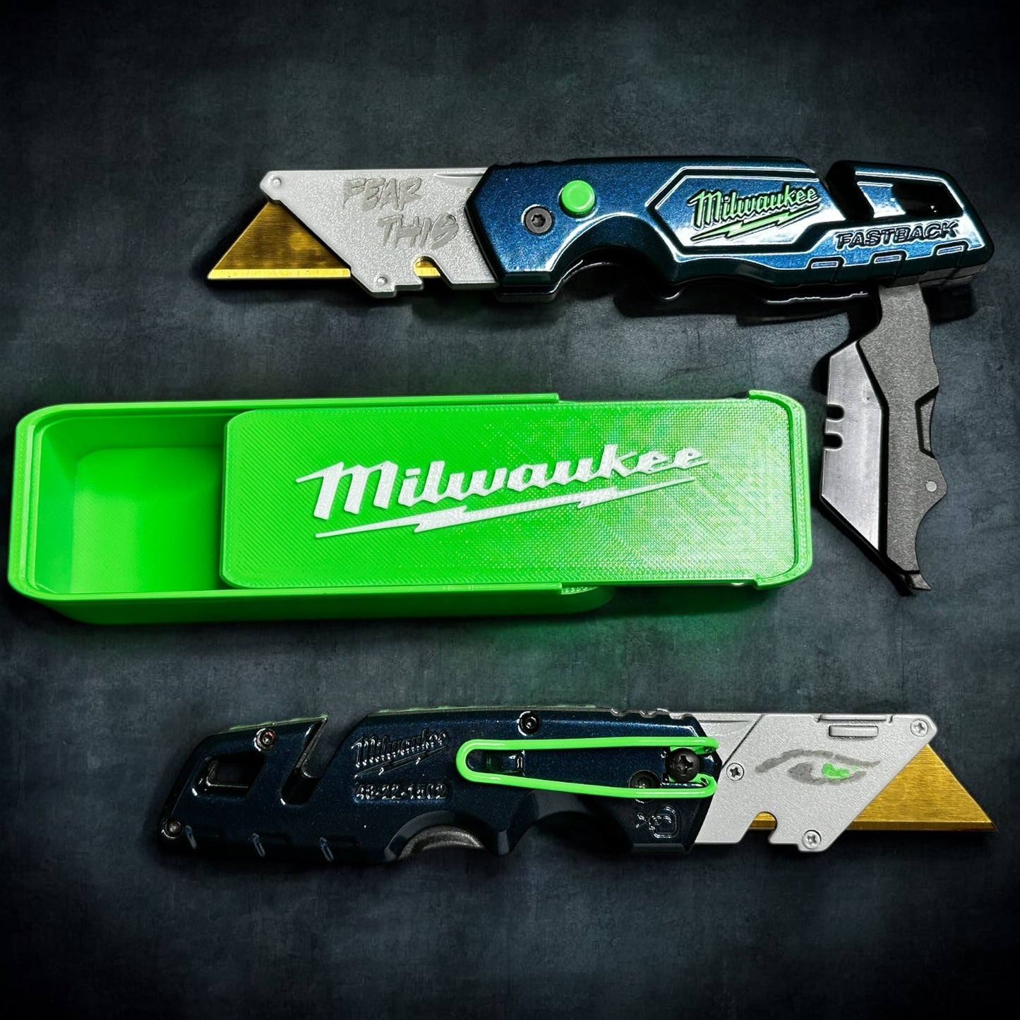 Powder Coated Custom Knives Folding Utility Knife